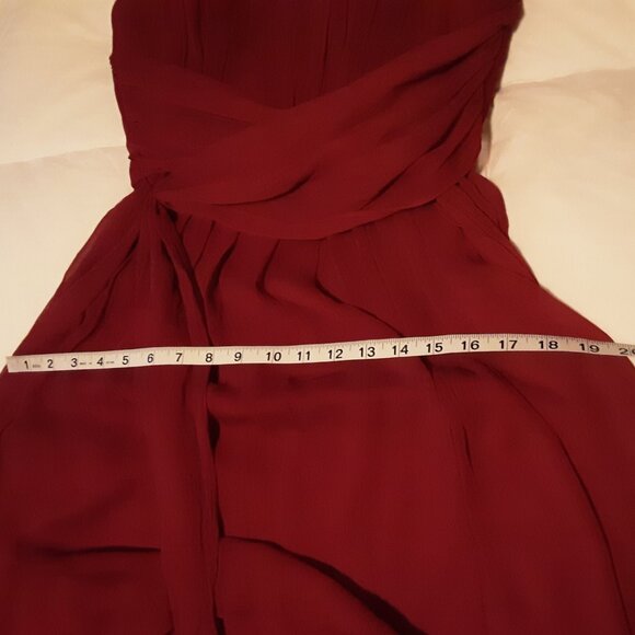 New Flirty Crimson Dress - Picture 8 of 9